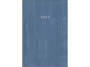 Ημερολόγιο ημερήσιο Next Wood δετό 14x21cm 2023 γαλάζιο